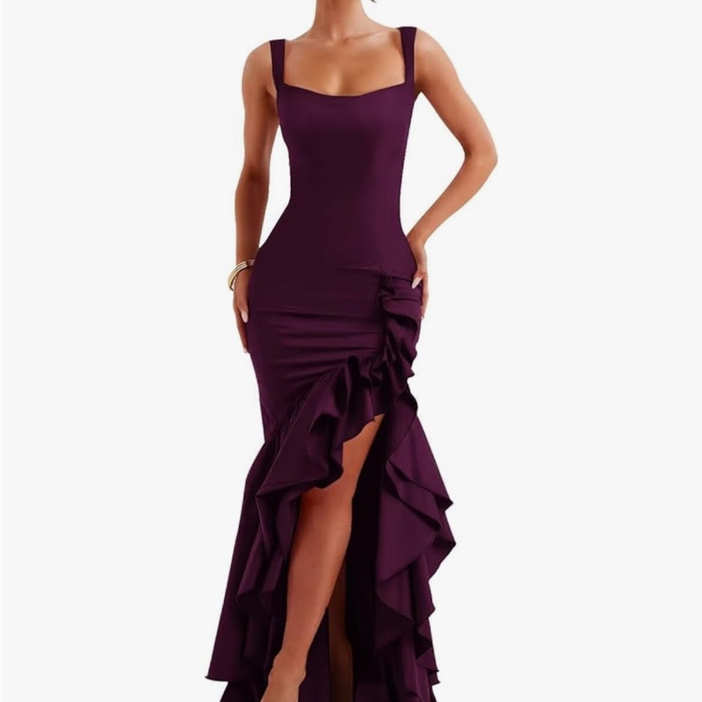 Elegant Purple Evening Gown